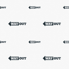 Way out left sign icon. Arrow symbol.