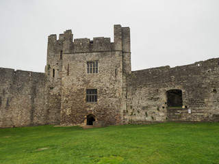 The ruins of Chepstow Castle, Wales