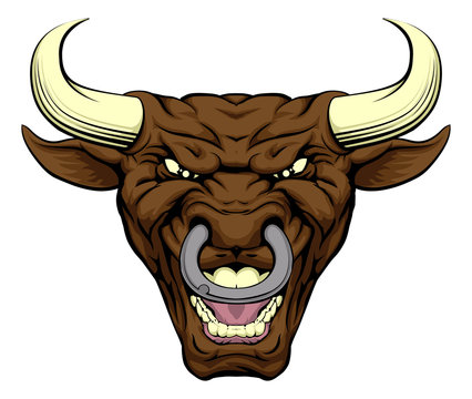 Bull character face