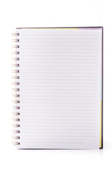 Fototapeta na wymiar Open Blank Page notebook