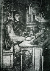 Petrarch,  Italian scholar and poet (miniature ca. 1400)