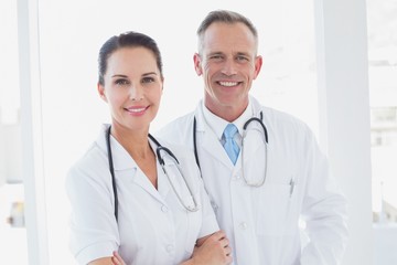 Fototapeta premium Doctors smiling and working together