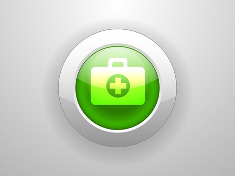 3d Vector illustration of ambulanse icon