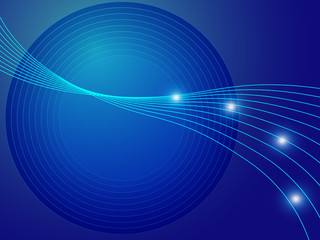 blue abstract wave line background