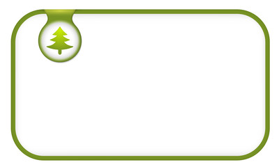 green text frame for any text with tree symbol