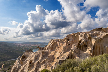 Fototapeta premium Sardegna, Palau, panorama da Capo d'Orso