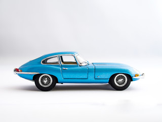Fototapeta na wymiar Classic Iconic Blue Coupe