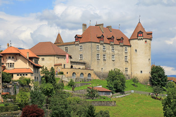 Fototapeta na wymiar Schloss Greyerz schweiz