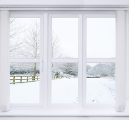 Snow Scene Window