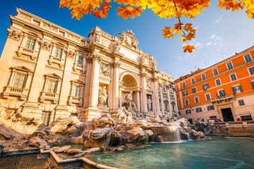 Fototapeta na wymiar Fountain di Trevi