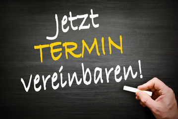 Fototapeta premium jetzt Termin vereinbaren