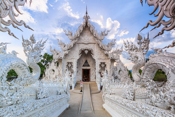 Wat Rong Khun in Chiangrai province of Thailand