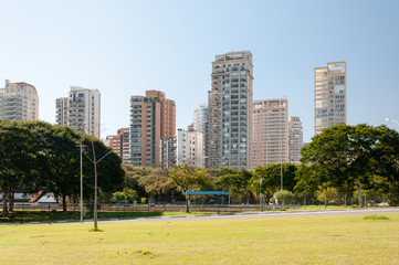 Buildings in Ibirapuera, Sao Paulo city