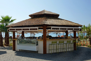 Bar glacier sur une plage croate