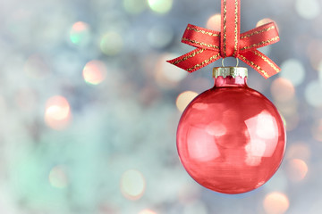 Christmas Decoration - Beautiful bokeh bauble background