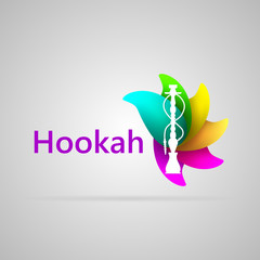 Colorful illustration for hookah