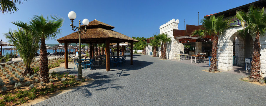 Bar glacier sur une plage croate