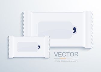 vector modern packaging for wet wipes