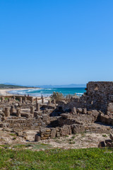 Fototapeta na wymiar Roman ruins on Spanish coast
