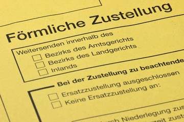 Förmliche Zustellung