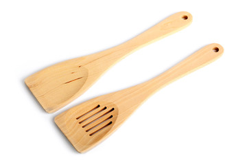 Wooden kitchen spatula