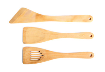 Wooden kitchen spatula