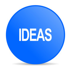ideas internet blue icon
