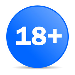 Fototapeta premium adults internet blue icon