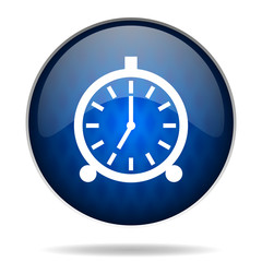 clock internet blue icon