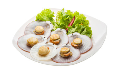 Grilled scallops