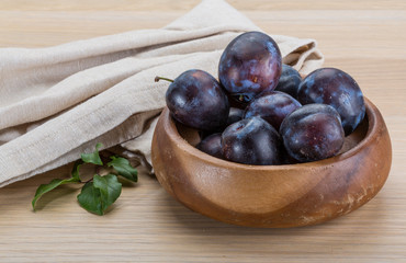 Ripe fresh plum