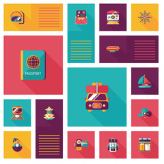 traveling flat ui background,eps10