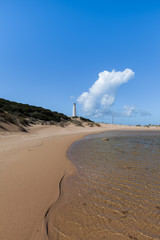 Beach at Lighthouse at Cape Trafalgar