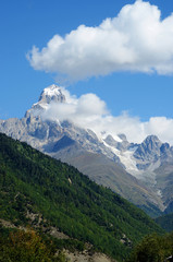 Mountain Ushba,Upper Svaneti, Georgia, Europe