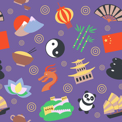 China seamless pattern
