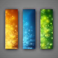 A set of modern vector banners