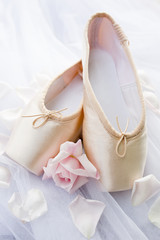 Obraz na płótnie Canvas Ballet pointe shoes