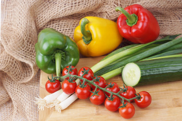 cherry tomato, vegetables, green-stuff