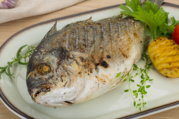 Grilled dorado