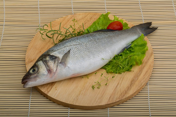 Raw seabass