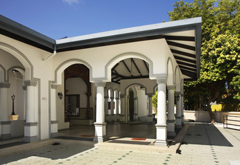 Fototapeta premium Mosque on Villingili island. Republic of the Maldives