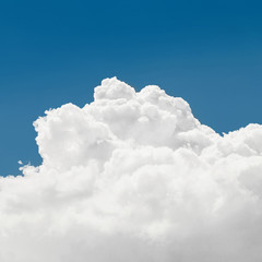 Naklejka na ściany i meble Cumulus clouds and blue sky - outdoors shoot - 1 to 1 ratio