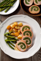 Turkey breast stuffed