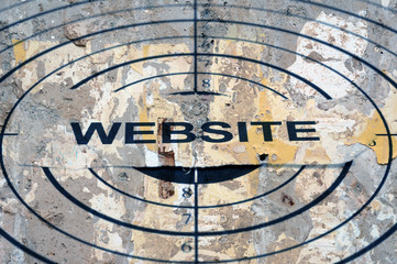 Obraz premium Website target