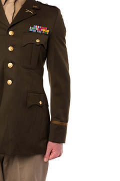 Cropped Image Of Military Officer