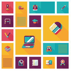 back to school flat ui background,eps10