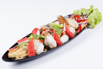 Thai spicy seafood salad