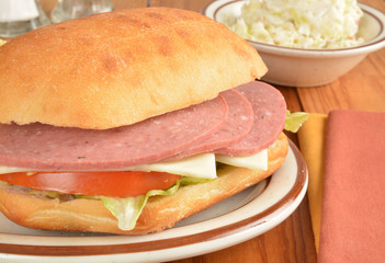 Salami and cheese sandwich © MSPhotographic