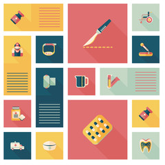 medical flat ui background,eps10