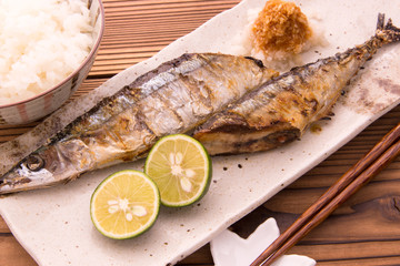 さんまの塩焼き